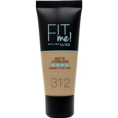 Maybelline Fit Me Matte Poreless Podkłady 30 ml 312 Golden