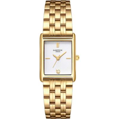 Glanzstücke München Zegarek na reke ze stali nierdzewnej w kolorze zlotym Zegarki damskie 1 ct Damski