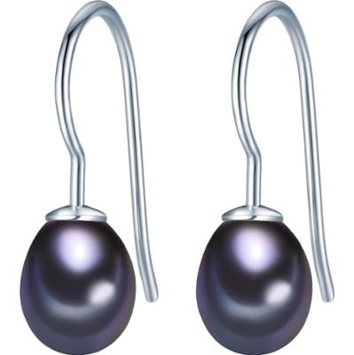 Valero Pearls Kolczyki wiszące z perłą srebro wysokiej próby Perła hodowlana słodkowodna srebrny 1 ct Damski