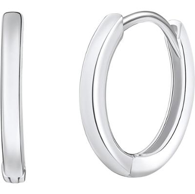 Rafaela Donata Srebrne kolczyki kreole srebro wysokiej próby srebrny Kolczyki 1 ct Damski
