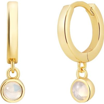 Glanzstücke München Kolczyki z Srebro wysokiej próby w Żółte złoto 1 ct Damski