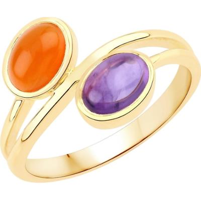 Rafaela Donata Pierścionek Srebro wysokiej próby Żółte złoto Pierścionki 1 ct Damski