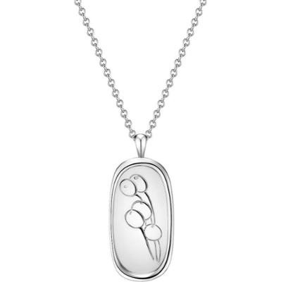 Glanzstücke München Łańcuszek Kwiat Srebro wysokiej próby Srebrny Naszyjniki 1 ct Damski