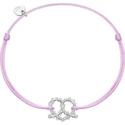 Glanzstücke München Bransoletka Precel serce Srebro wysokiej próby Srebrny Bransoletki 1 ct Damski