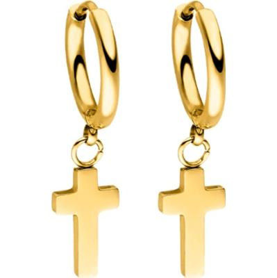 Purelei Purelei Kolczyki kółka Cross Creole Kolczyki koła 1 ct Damski