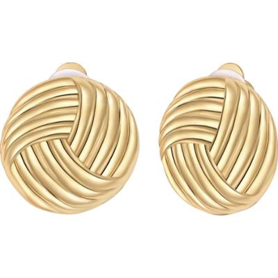 Yokoamii Klipsy do uszu z pozlacanej stopu metali Kolczyki 1 ct Damski