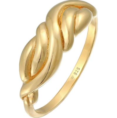 Elli Damski pierścionek węzełek, skręcony, Boho Style Trend Blogger w srebrze 925 Sterling Silver Pierścionki 1 ct