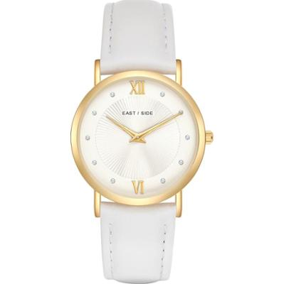 EASTSIDE Zegarek kwarcowy Skóra naturalna Biały Zegarki damskie 1 ct Damski