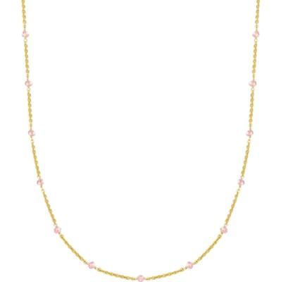 Glanzstücke München Łańcuszek Srebro wysokiej próby Żółte złoto Naszyjniki 1 ct Damski