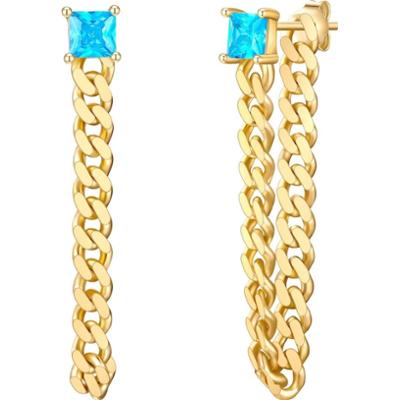 Glanzstücke München Kolczyki z Srebro wysokiej próby w Żółte złoto 1 ct Damski