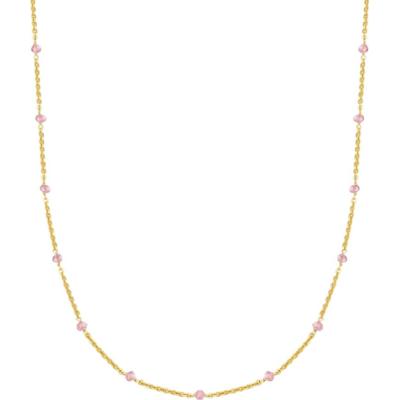 Glanzstücke München Łańcuszek Srebro wysokiej próby Żółte złoto Naszyjniki 1 ct Damski