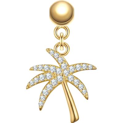 Glanzstücke München Charm Palma Srebro wysokiej próby Żółte złoto Wisiorki 1 ct Damski