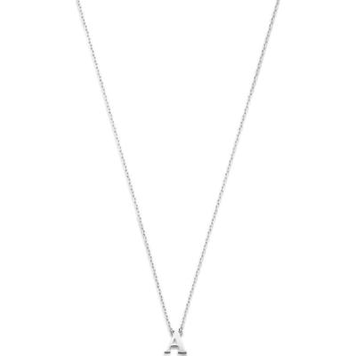Isabel Bernard Naszyjnik Isabel Bernard Saint Germain Chloé - 14-karatowe białe złoto Letter A - Z Naszyjniki 1 ct Damski