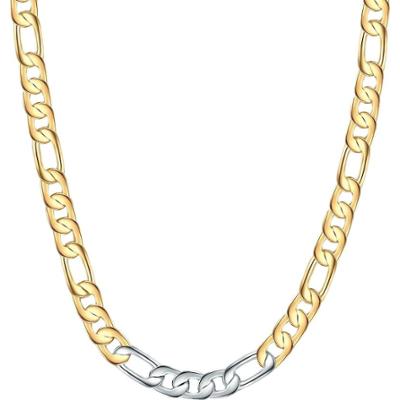 Lulu & Jane Łańcuszek z Mosiadz w Srebrny/żółte złoto Naszyjniki 1 ct Damski