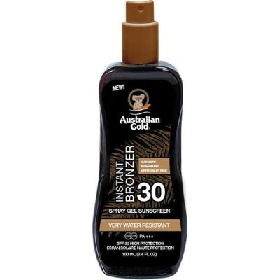 Australian Gold TRAVEL SIZE SPF 30 Spray Gel with Bronzer - Żel w sprayu do opalania z bronzerem Samoopalacze 100 ml