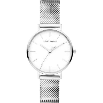 Violet Hamden Kobietyzegarek Violet Hamden Day & Night srebrny - stal nierdzewna Zegarki damskie 1 ct Damski