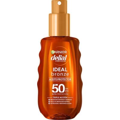 Garnier DELIAL IDEAL BRONZE olejek ochronny SPF50 Ochrona przeciwsłoneczna 150 ml Damski