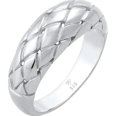 Elli Damski wyrafinowany pierścionek Chunky Blogger Trend w pozłacanym srebrze 925 Sterling Silver Pierścionki 1 ct