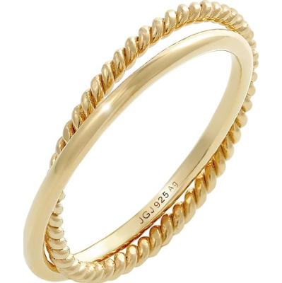 Elli Klasyczny filigranowy zakręcony Twisted Trend w srebrze próby 925 Sterling Silver Pierścionki 1 ct Damski