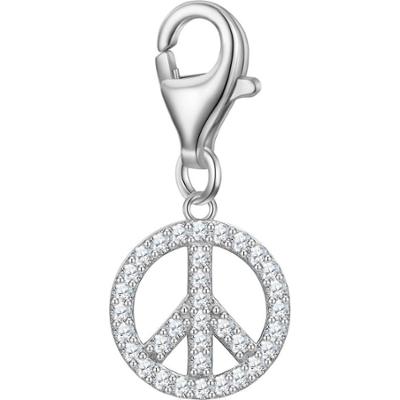 Glanzstücke München Charm Peace Srebro wysokiej próby Srebrny Wisiorki 1 ct Damski