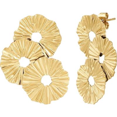 EASTSIDE Kolczyki Stal nierdzewna Żółte złoto 1 ct Damski