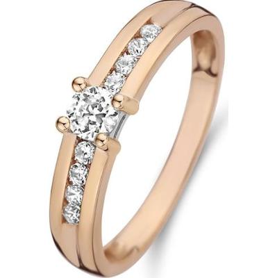 Isabel Bernard Pierścionek Isabel Bernard La Concorde Estee - 14-karatowe różowe złoto i białe złoto Pierścionki 1 ct Damski