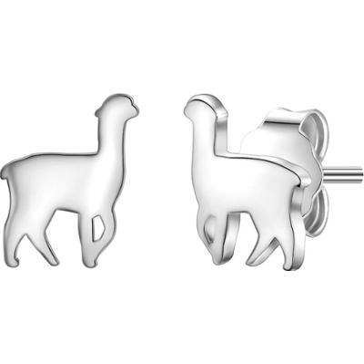 Glanzstücke München Srebrne kolczyki sztyfty Alpaka srebro wysokiej próby różowe złoto Kolczyki 1 ct Damski