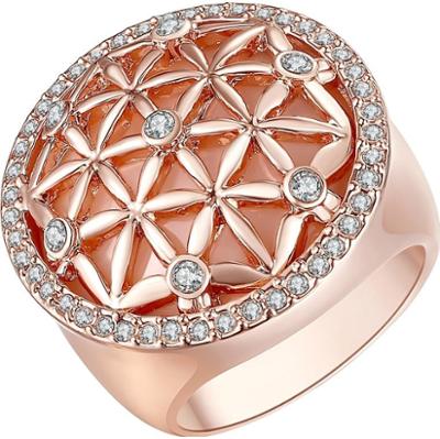 Lulu & Jane Pierścionek z Stop metali w Różowy złoty Pierścionki 1 ct Damski