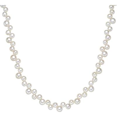 Valero Pearls Naszyjnik z pereł srebro wysokiej próby Perła hodowlana słodkowodna srebrny Naszyjniki 1 ct Damski