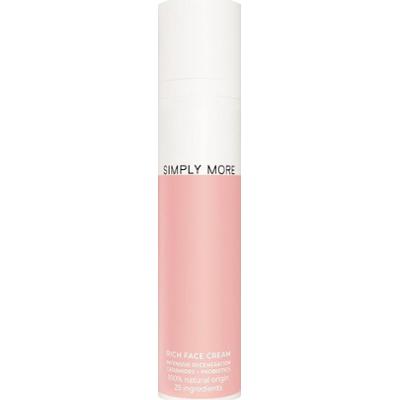 Simply More Regenerujący krem do twarz z ceramidami i probiotykami o bogatej konsystencji, 100% naturalnego pochodzenia Kremy do twarzy 50 ml