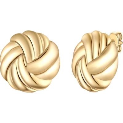 Yokoamii Kolczyki z pozlacanej stopu metali 1 ct Damski