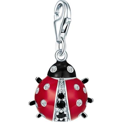 Rafaela Donata Srebrny charms Biedronka srebro wysokiej próby Cyrkonia srebrny Wisiorki 1 ct Damski