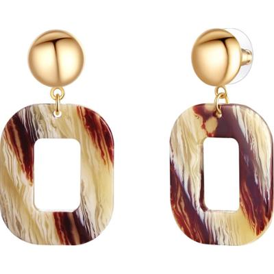 Lulu & Jane Stop metali Akryl Kolczyki 1 ct Damski