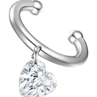 Glanzstücke München Kolczyki Serce z Srebro wysokiej próby w Różowy złoty 1 ct Damski