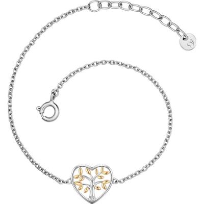 Glanzstücke München Bransoletka Drzewo życia z Srebro wysokiej próby w Srebrny Bransoletki 1 ct Damski