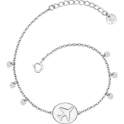 Glanzstücke München Srebrna bransoleta Samolot srebro wysokiej próby srebrny Bransoletki 1 ct Damski