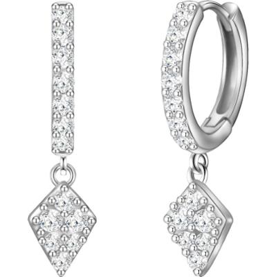 Glanzstücke München Kolczyki Romb z Srebro wysokiej próby w Srebrny 1 ct Damski