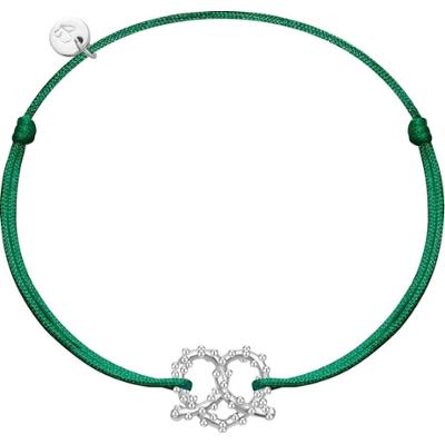 Glanzstücke München Bransoletka Precel serce Srebro wysokiej próby Srebrny Bransoletki 1 ct Damski