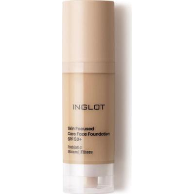 Inglot PIELĘGNACYJNY PODKŁAD DO TWARZY SKIN FOCUSED SPF 50 Podkłady 30 ml 308 - MEDIUM OLIVE