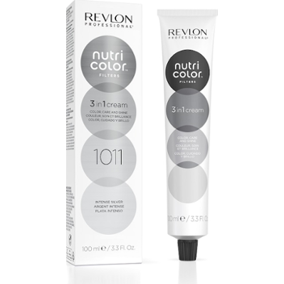 Revlon Professional Nutri Color 3 in 1 Cream Nr. 1011 Maski do włosów 100 ml Czarny
