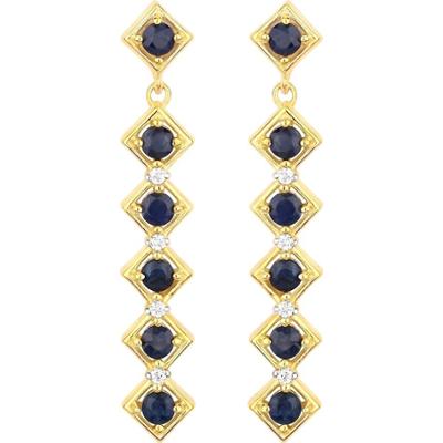 Rafaela Donata Kolczyki Srebro wysokiej próby Żółte złoto 1 ct Damski