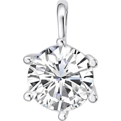 Rafaela Donata Zawieszka z kryształkami Swarovski Mosiądz zdobiony kryształkami Swarovski® srebrny Wisiorki 1 ct Damski