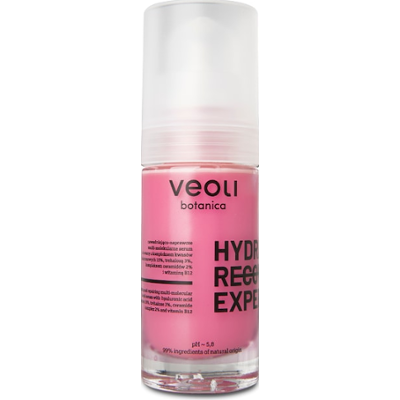 Veoli Botanica HYDRARECOVERY EXPERT Multi-molekularne serum do twarzy z kompleksem kwasów hialuronowych 15%, trehalozą 3%, kompleksem ceramidów 2% i w