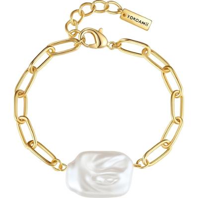 Yokoamii Bransoletka z Stop metali w Żółte złoto Bransoletki 1 ct Damski