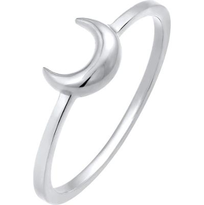 Elli Damski półksiężyc Astro Basic Trend z pozłacanego srebra próby 925 Sterling Silver Pierścionki 1 ct