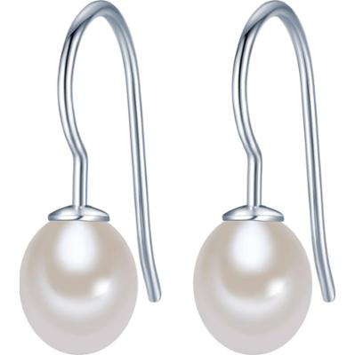 Valero Pearls Kolczyki wiszące z perłą srebro wysokiej próby Perła hodowlana słodkowodna srebrny 1 ct Damski