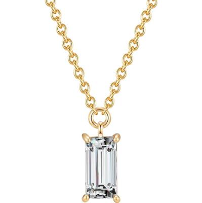 Glanzstücke München Naszyjnik srebrny srebro wysokiej próby Cyrkonia żółte złoto Naszyjniki 1 ct Damski