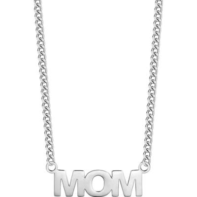 EASTSIDE Łańcuszek MOM Stal nierdzewna Srebrny Naszyjniki 1 ct Damski