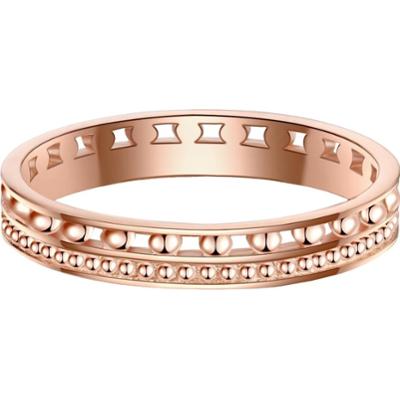 Lulu & Jane Pierścionek Mosiadz Różowy złoty Pierścionki 1 ct Damski