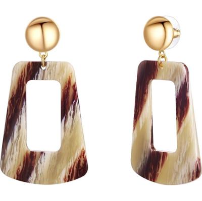 Lulu & Jane Stop metali Akryl Kolczyki 1 ct Damski